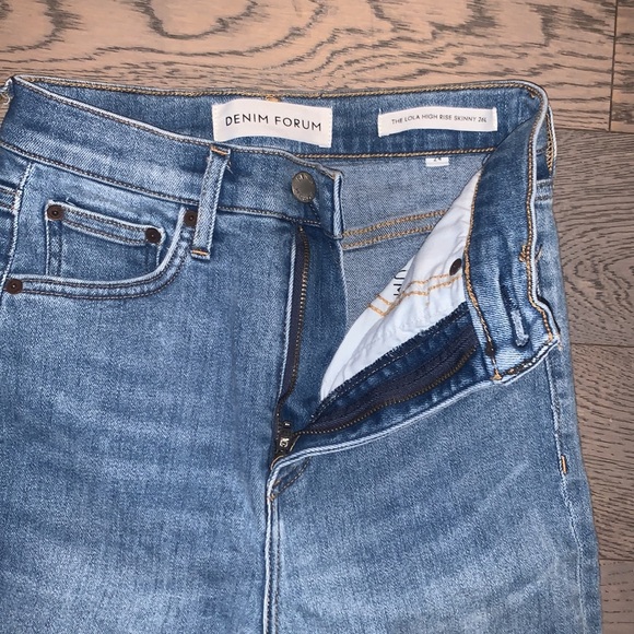 DENIM FORUM - Lola High Rise Skinny 26L size 24 - Picture 3 of 5